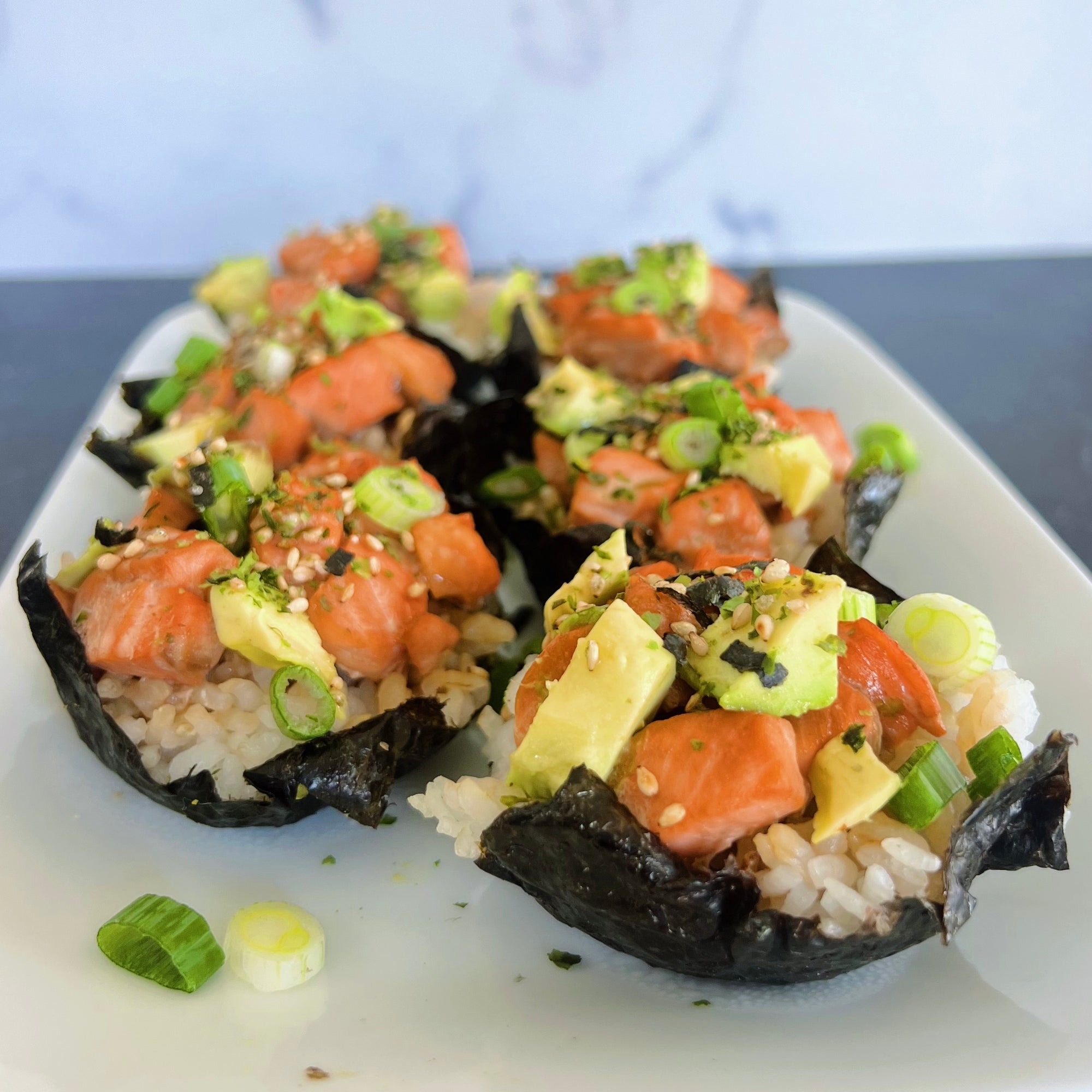 Teriyaki Salmon Sushi Muffins