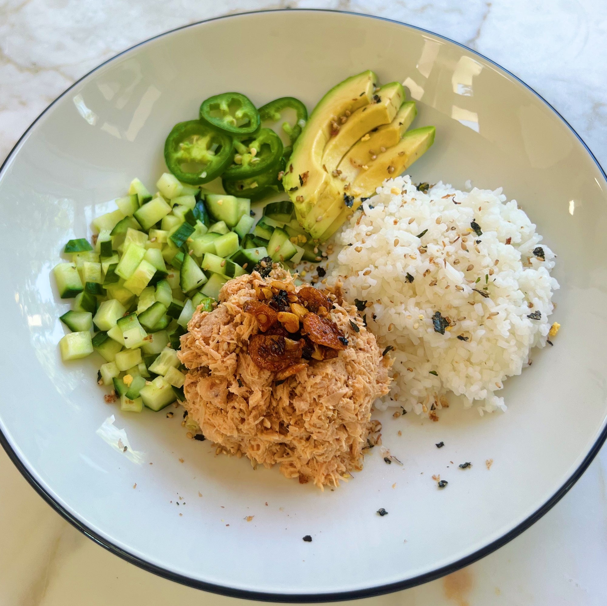 Simple Tuna Rice Bowl