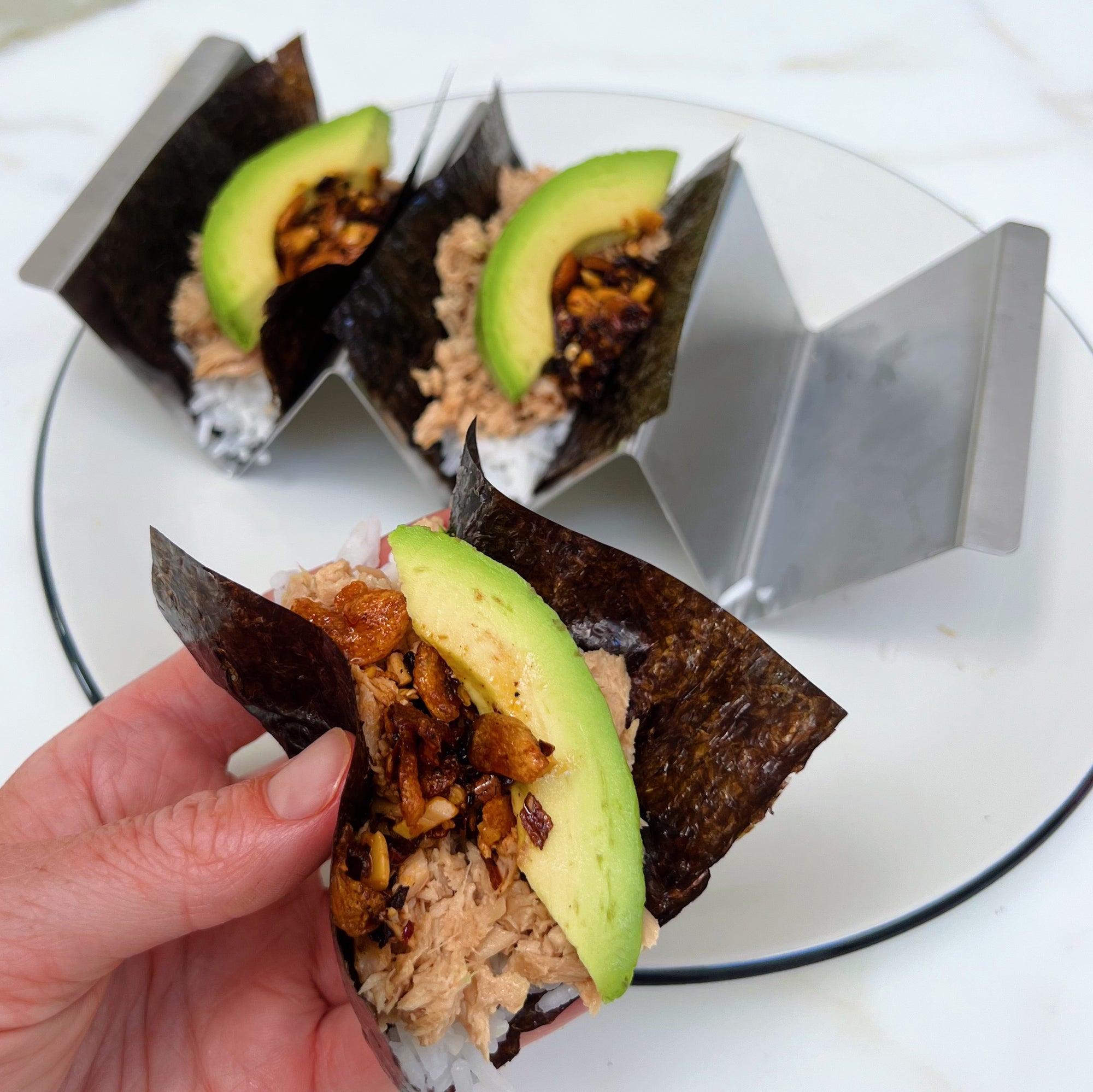 Spicy Tuna Sushi Tacos