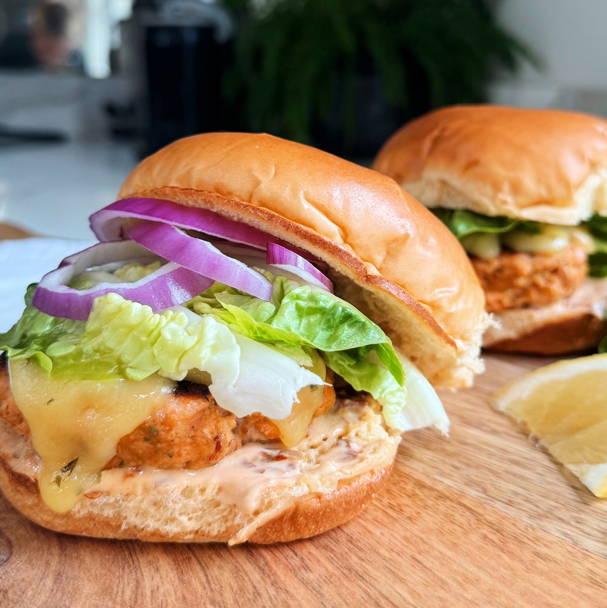 Easy Chipotle Salmon Burgers