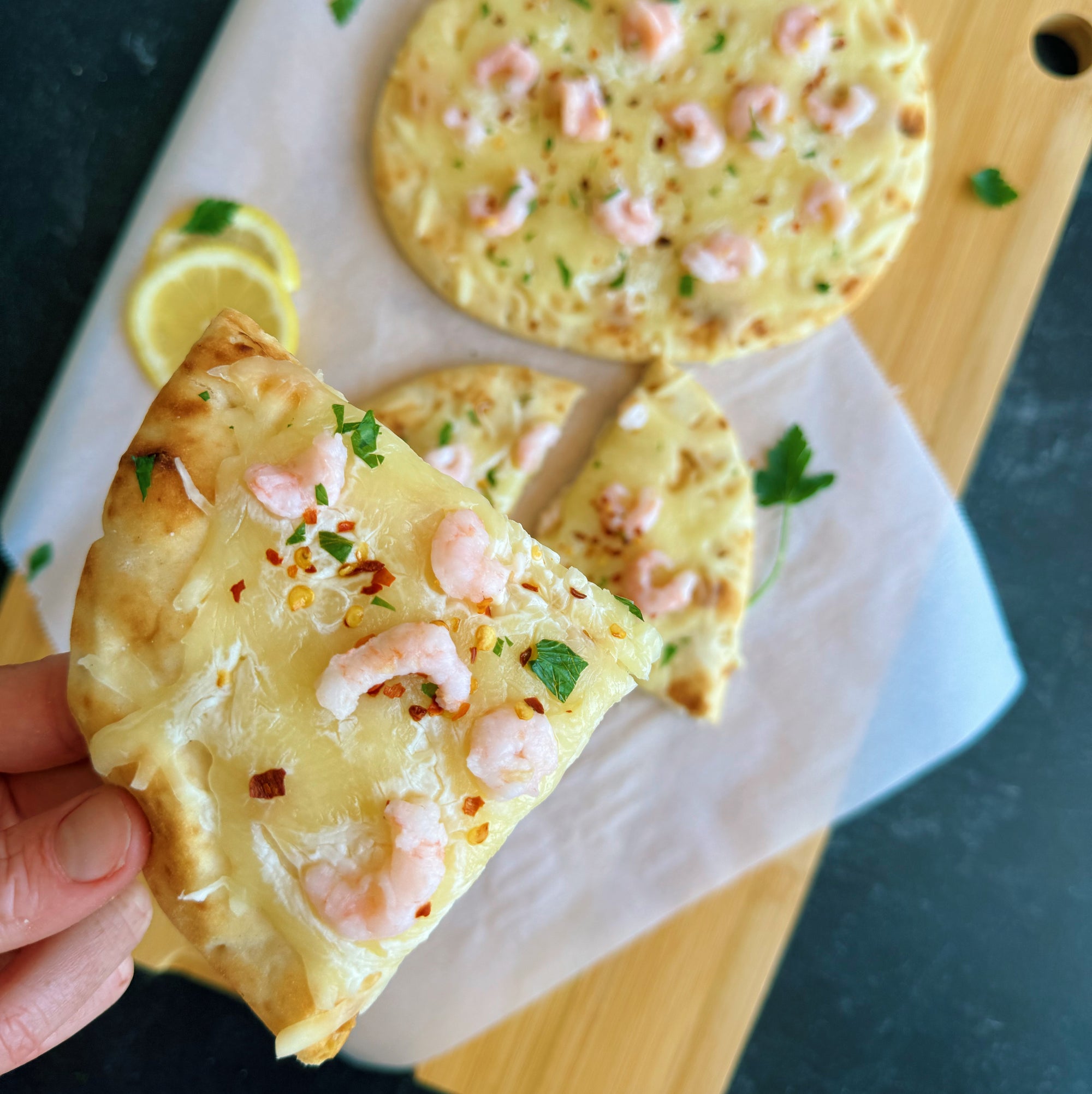 Shrimp Scampi Flatbread