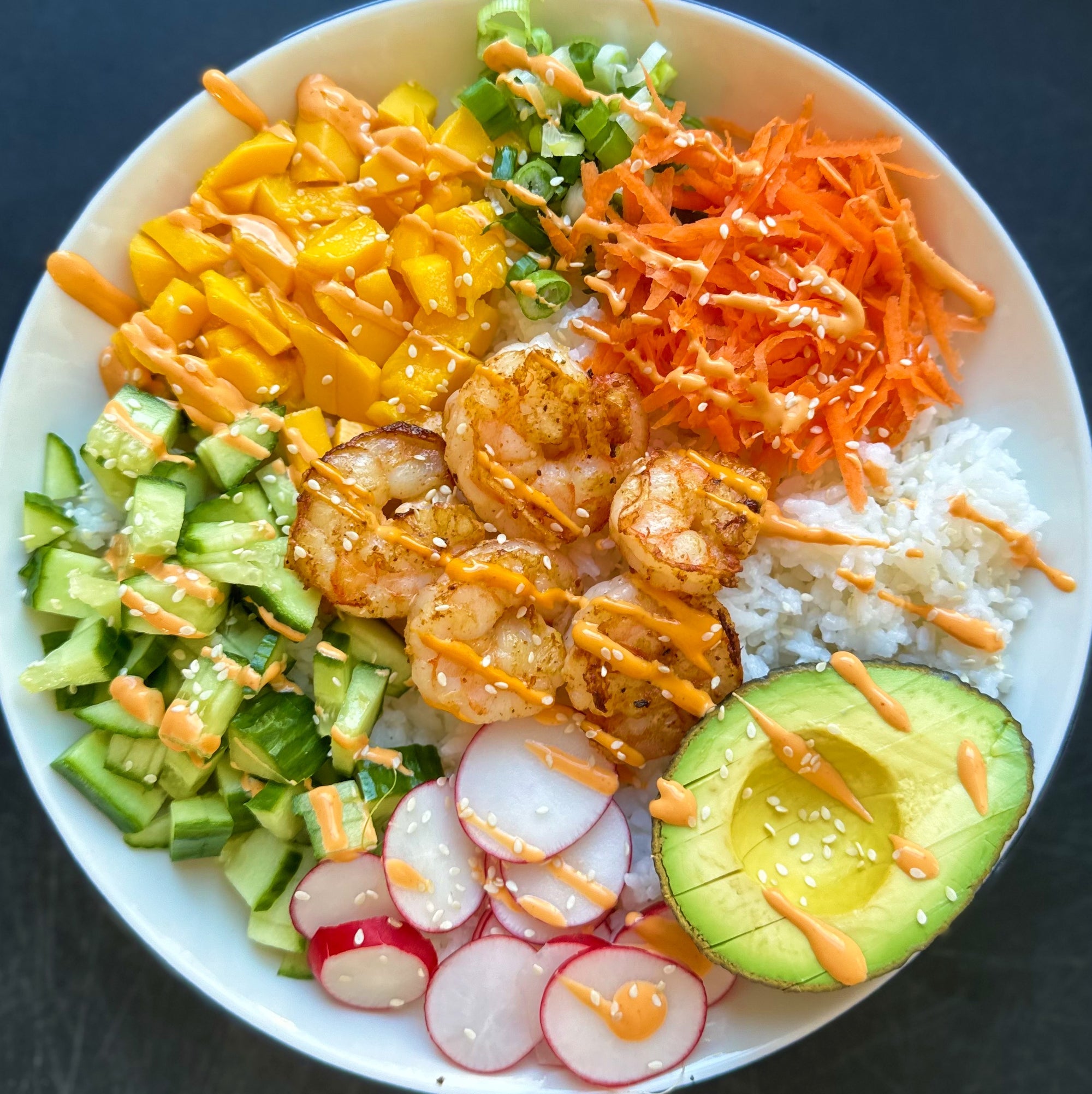 Air Fryer Shrimp Power Bowl