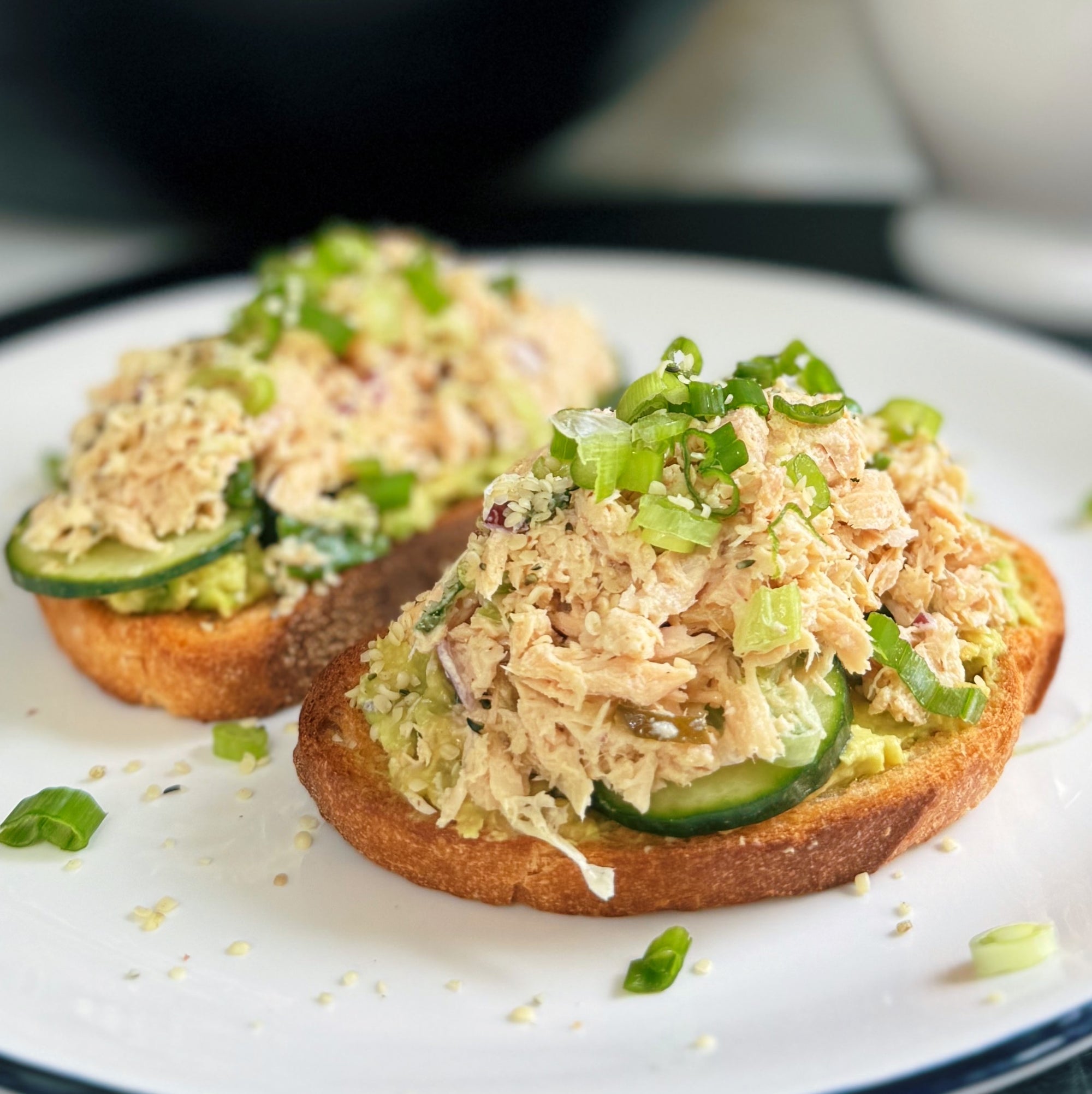 Loaded Tuna Salad Toasts