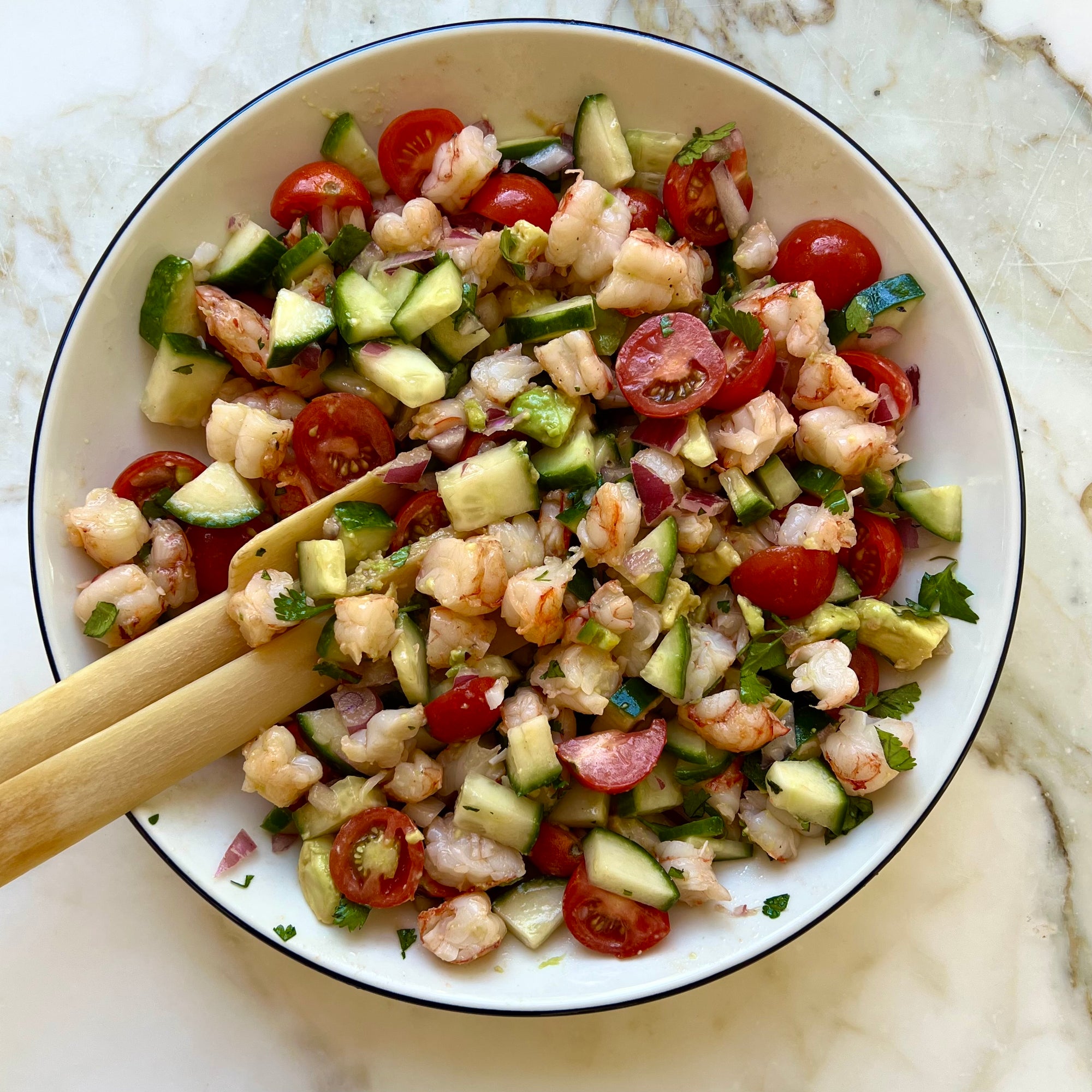 Simple Shrimp and Avocado Salad