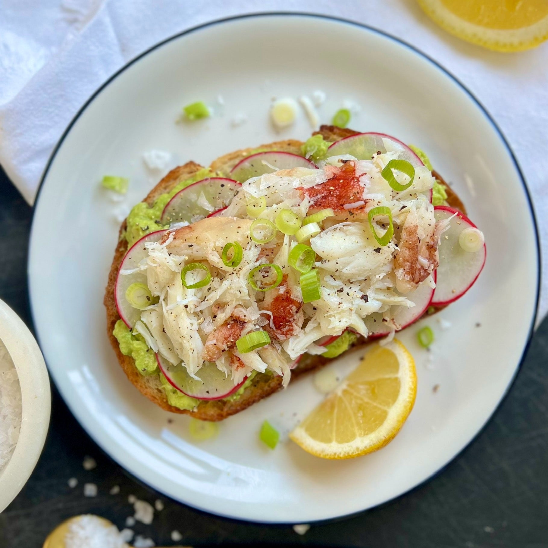 Dungeness Crab Avocado Toast