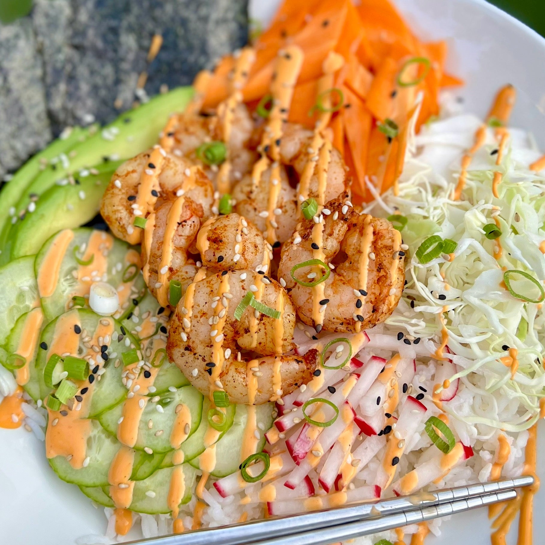 Shrimp Poke Bowl with Wild Gulf Shrimp