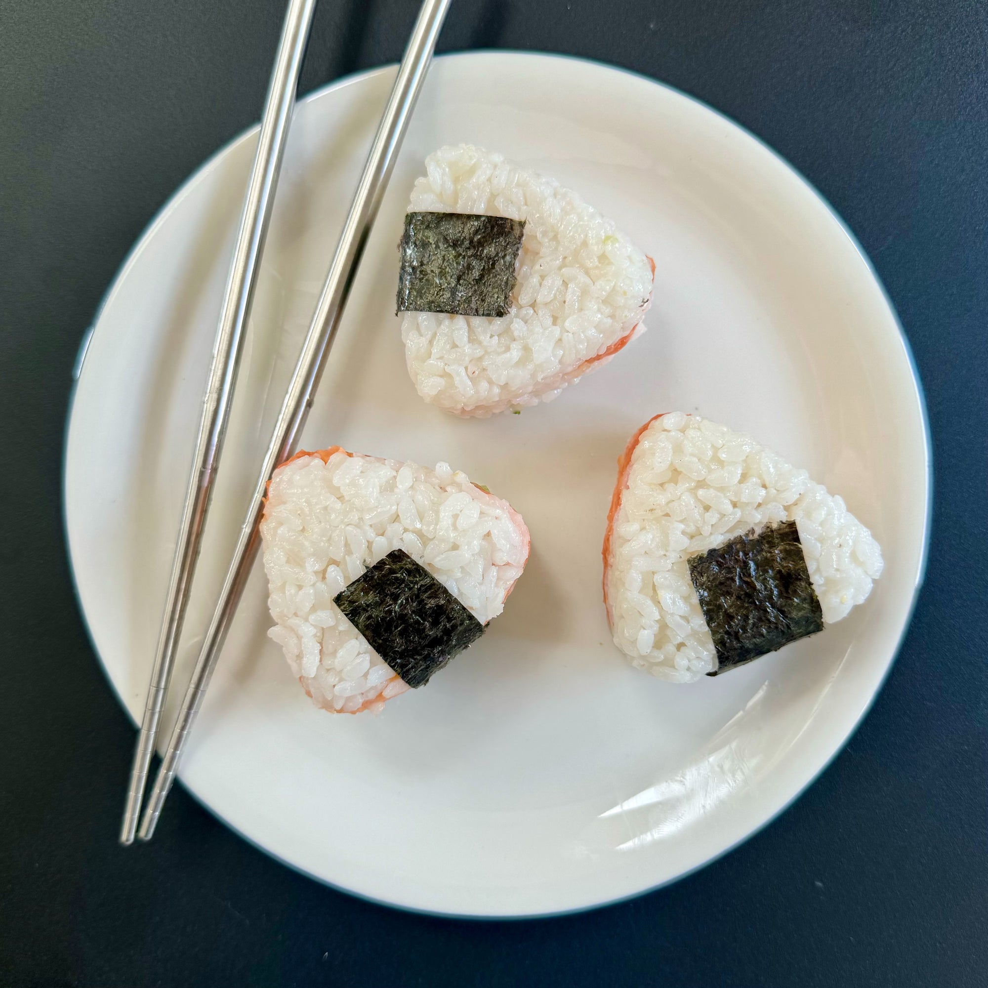 Salmon Onigiri with Coho Salmon Meat