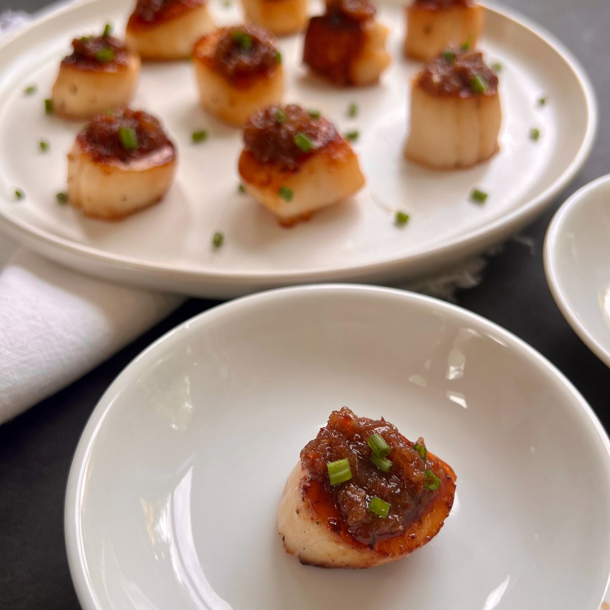 Seared Scallops with Homemade Bacon Jam