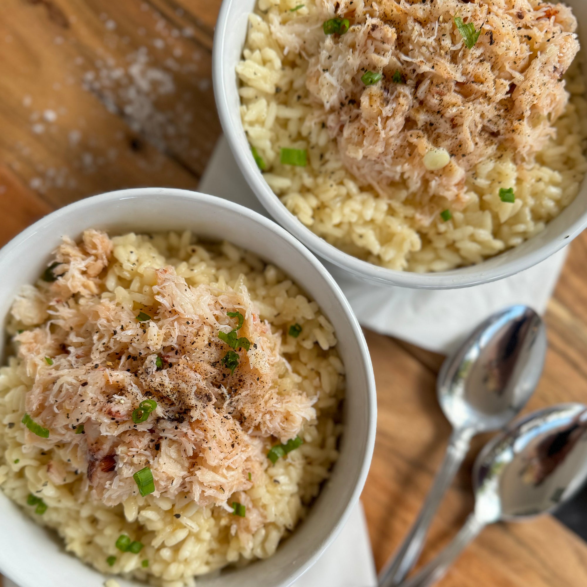 Creamy Risotto with Crab Meat