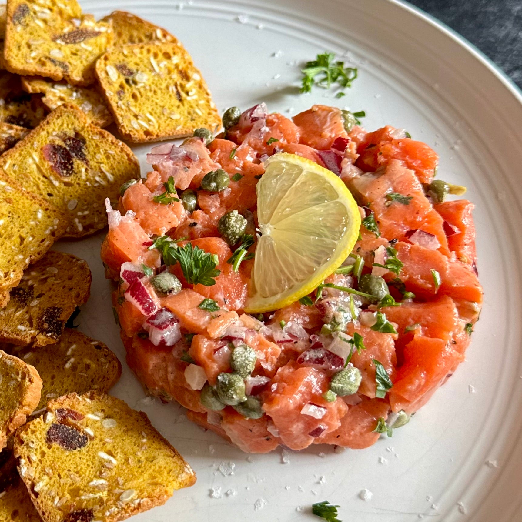 Simple Salmon Tartar