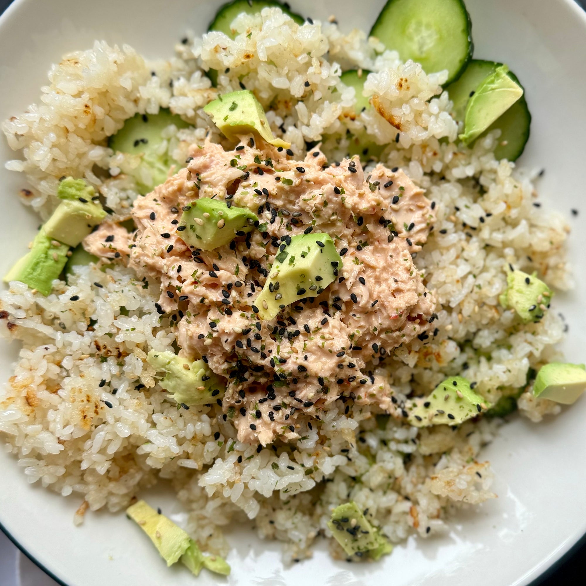 Spicy Tuna Salad with Crispy Rice, Inspired by NYT Cooking