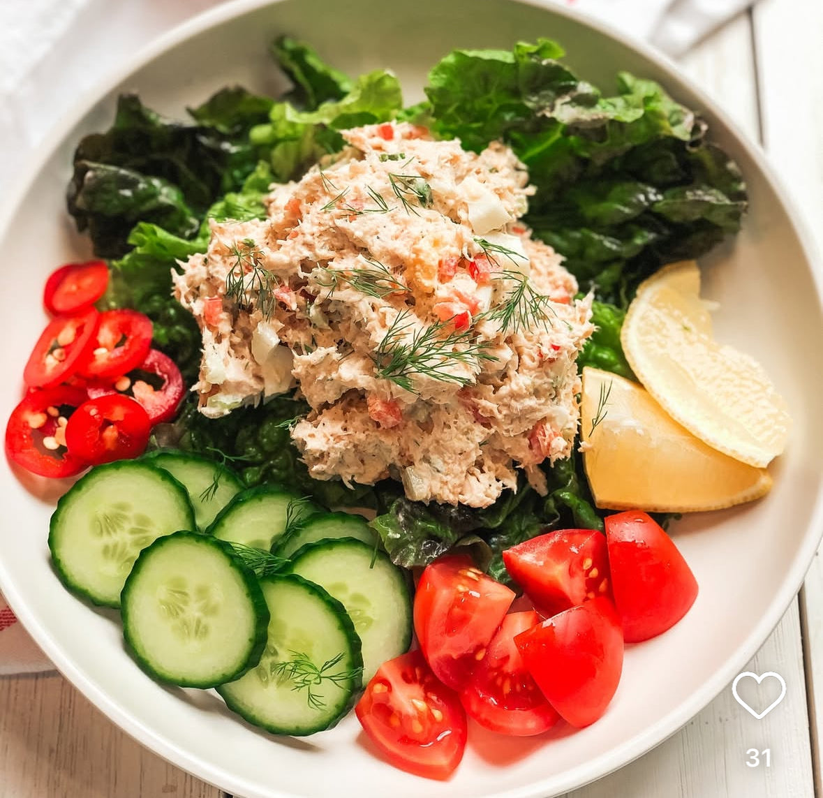 Jalapeno Tuna Salad Bowl by Bek Davis