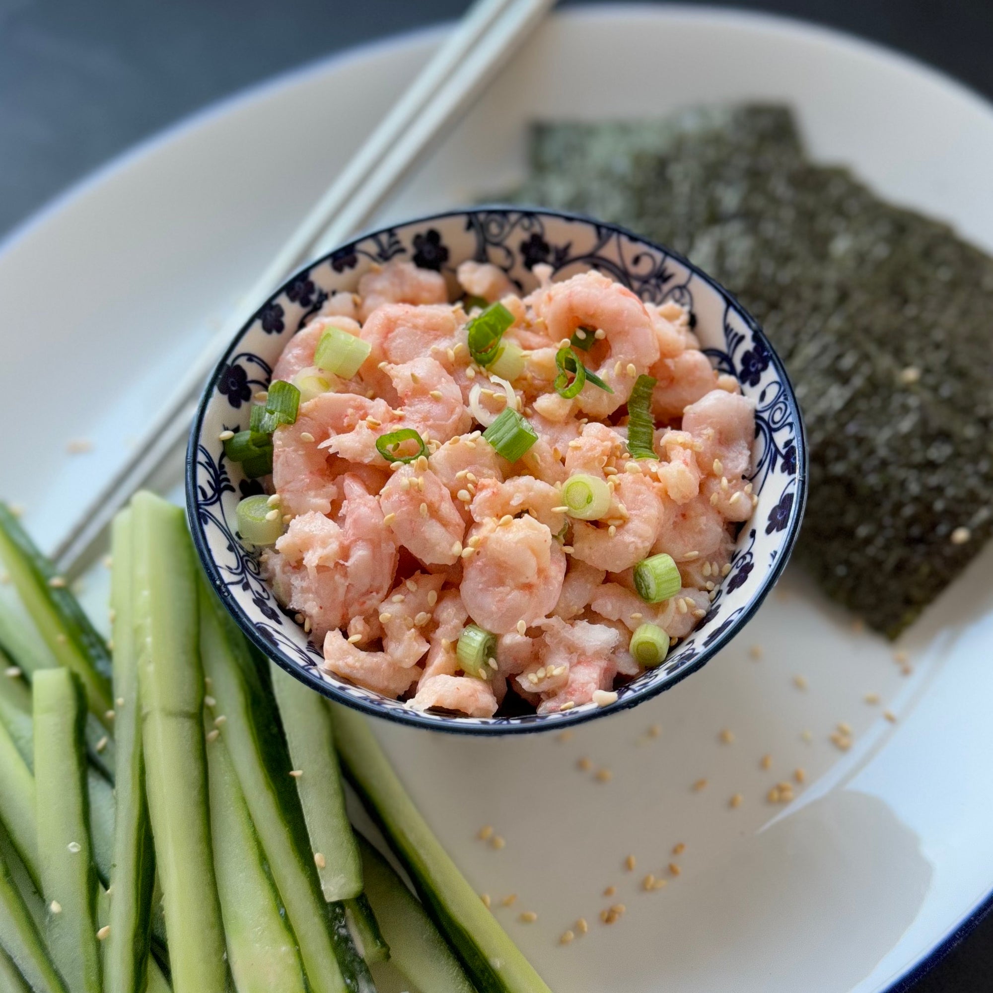 Shrimp Sushi Board with Spicy Shrimp & Build-Your-Own Sushi Bites