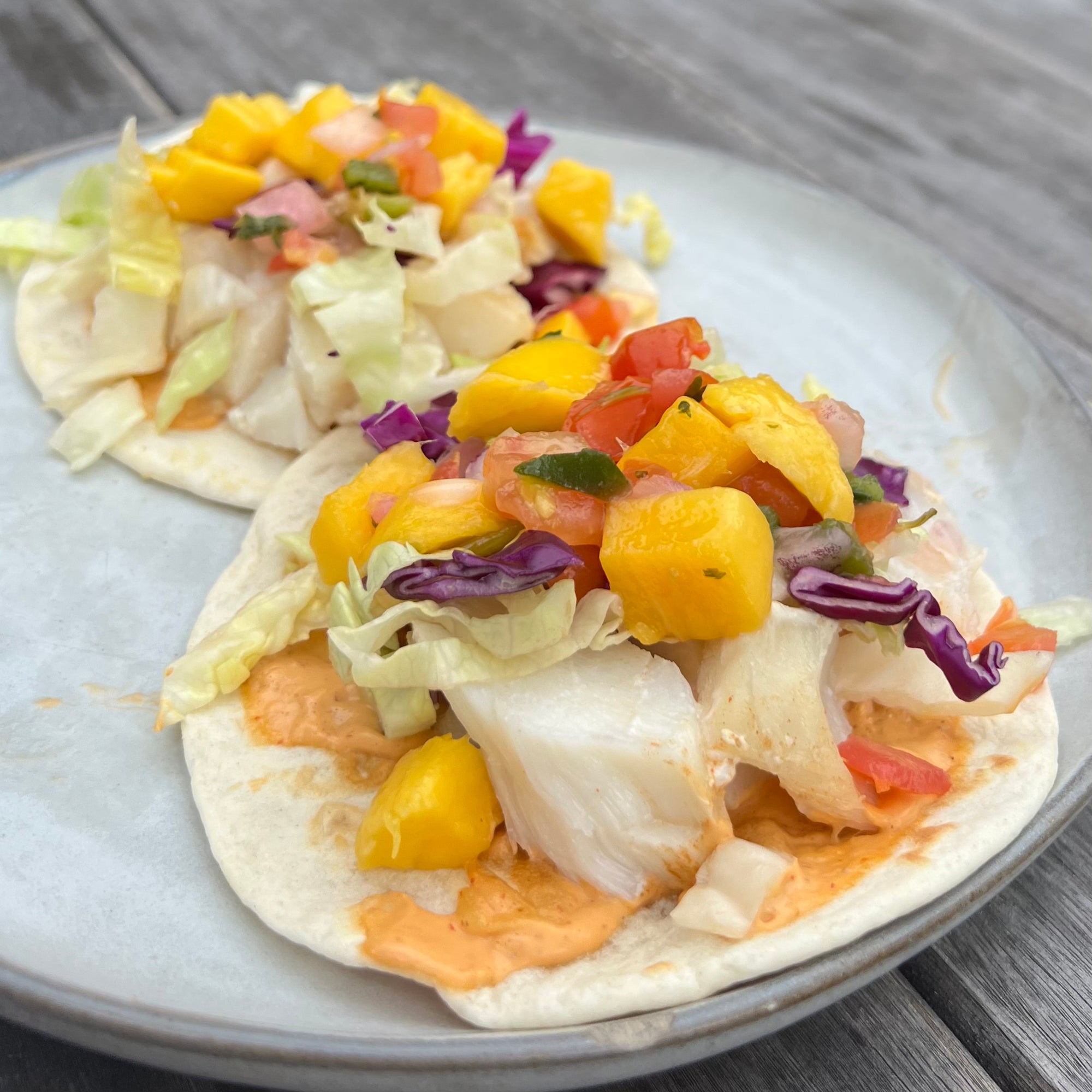 Fish Tacos with Mango Salsa