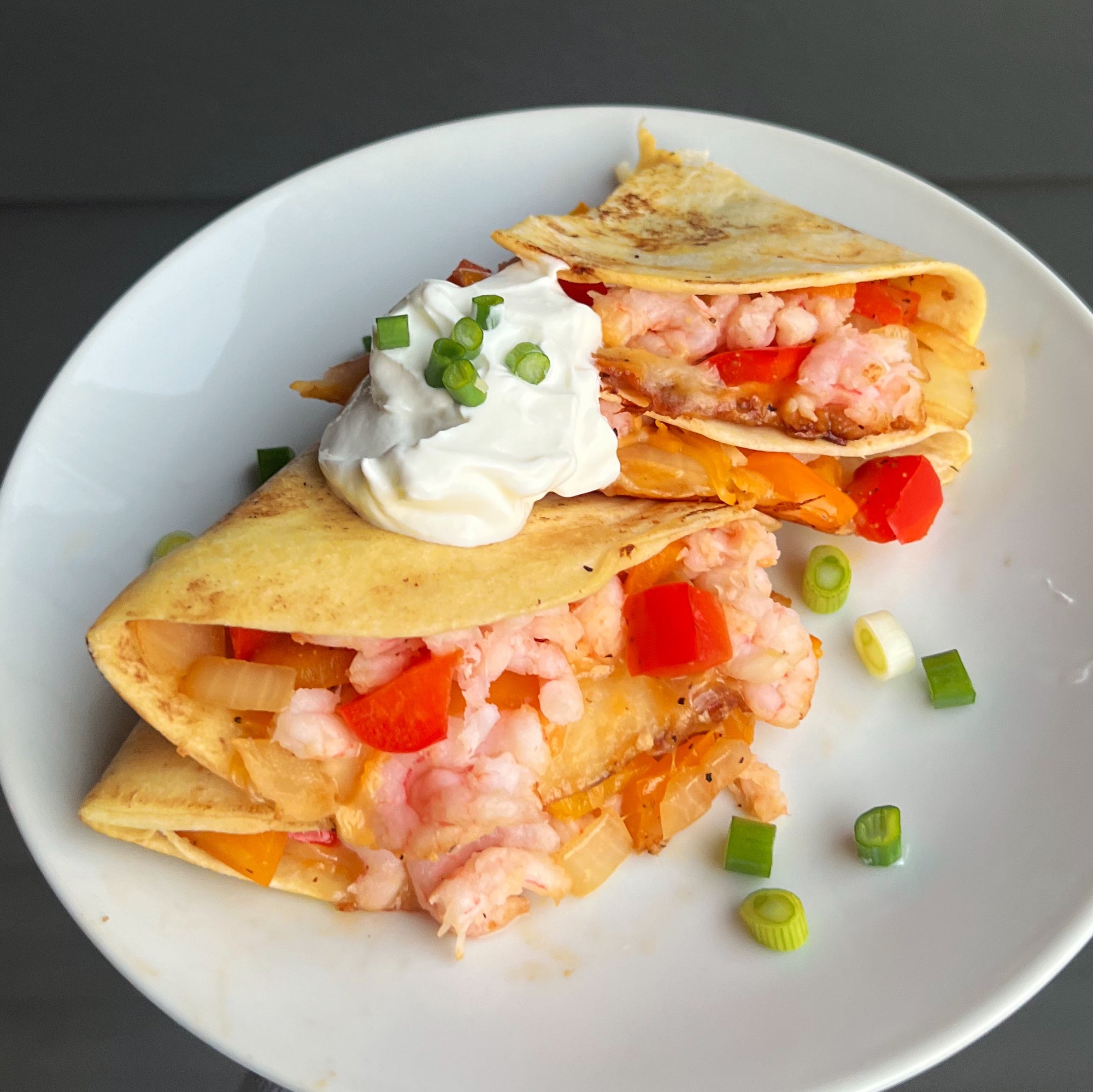 Quesadilla with Bay Shrimp