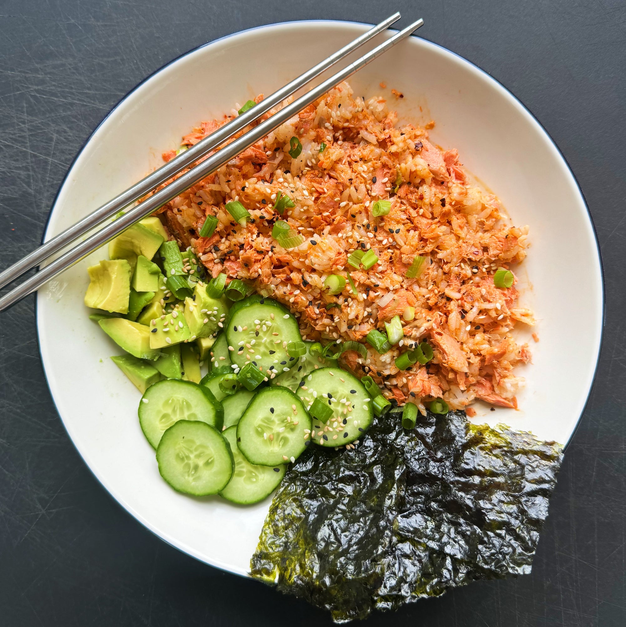 TikTok Salmon Rice Bowl Recipe