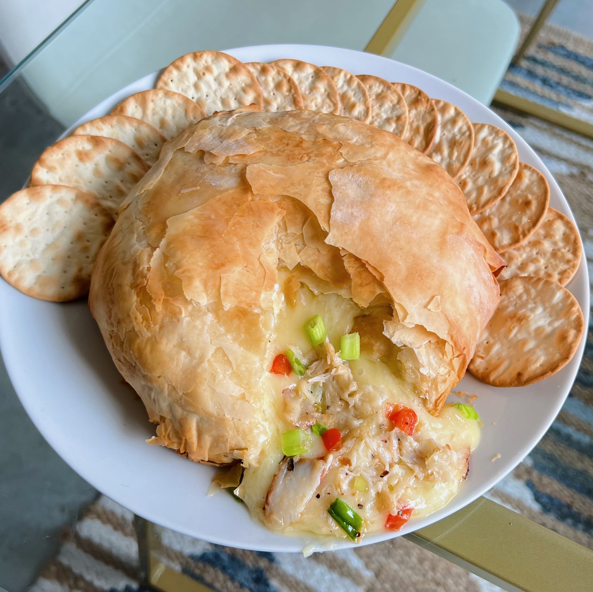 Baked Brie with Crab