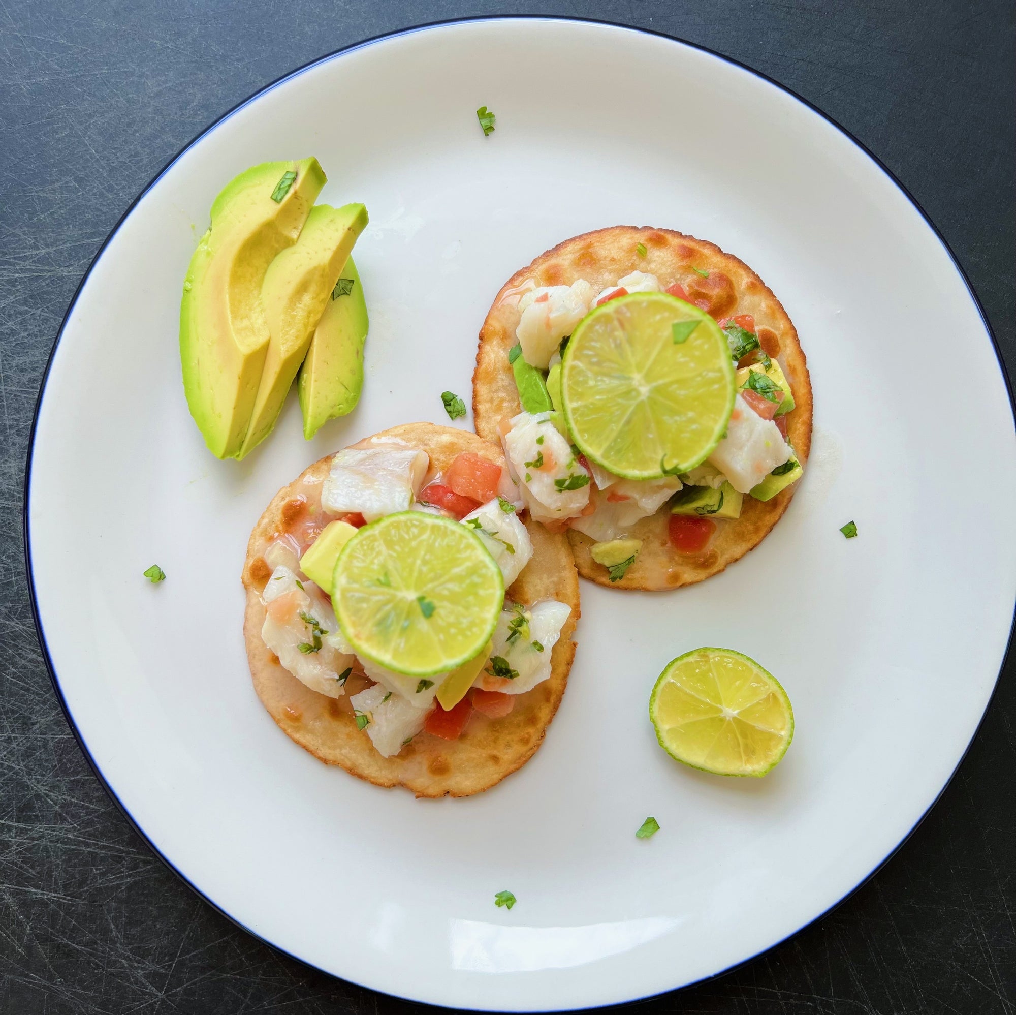 Cod Ceviche Tostada