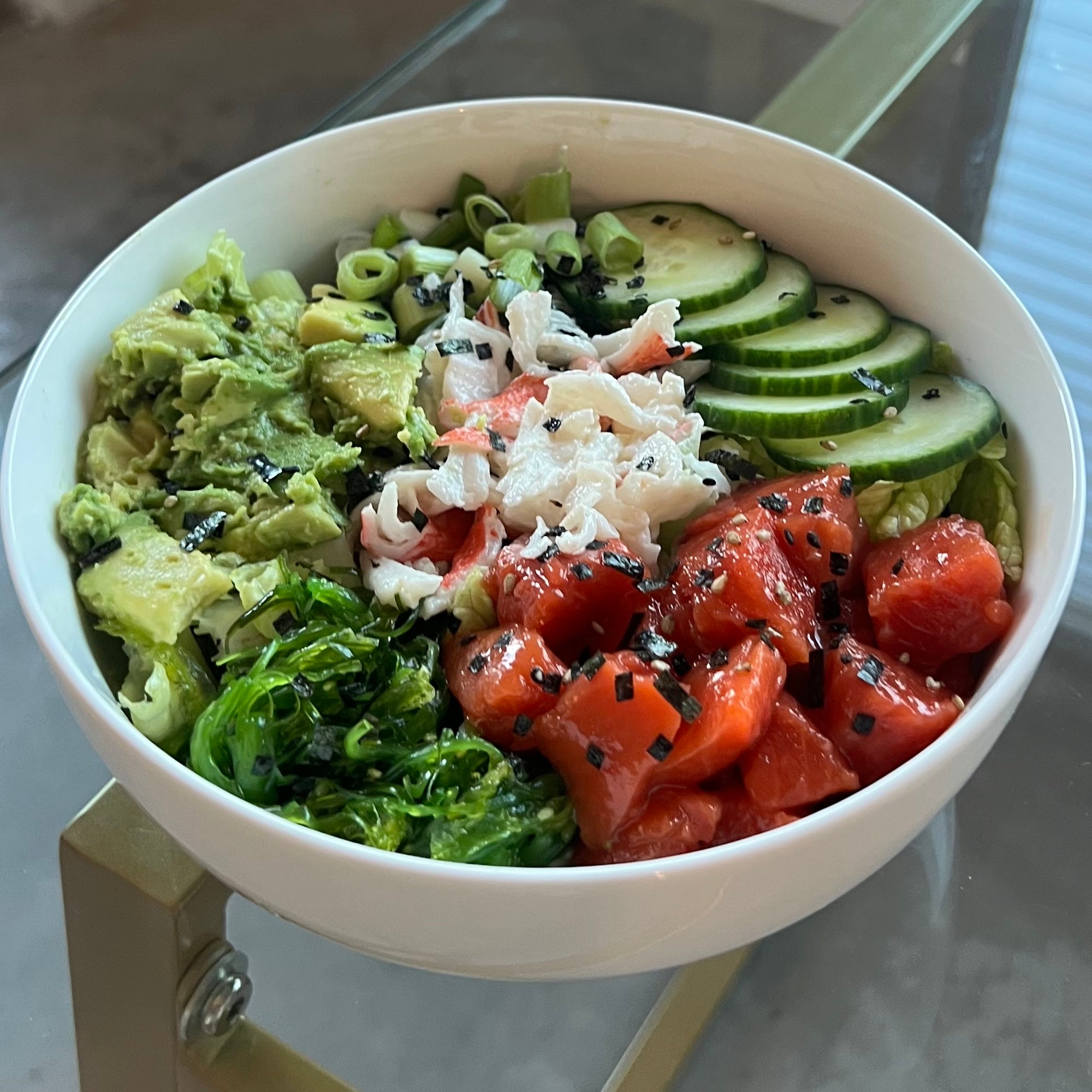 Salmon and Snow Crab Poke Bowl