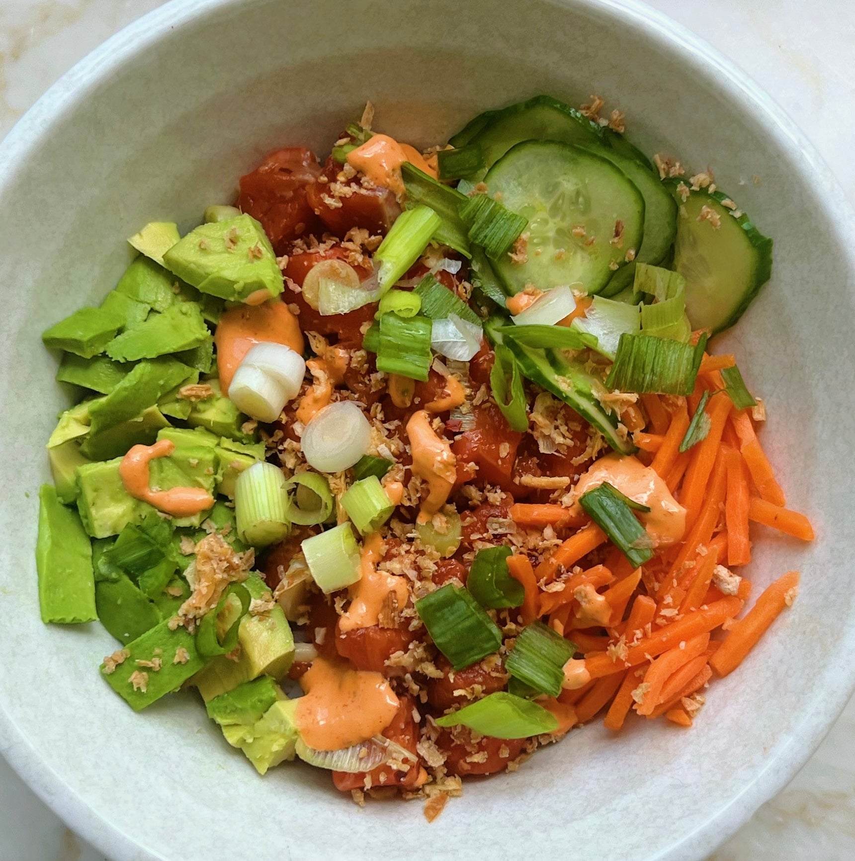 Half Baked Harvest's Spicy Salmon Poke Bowl