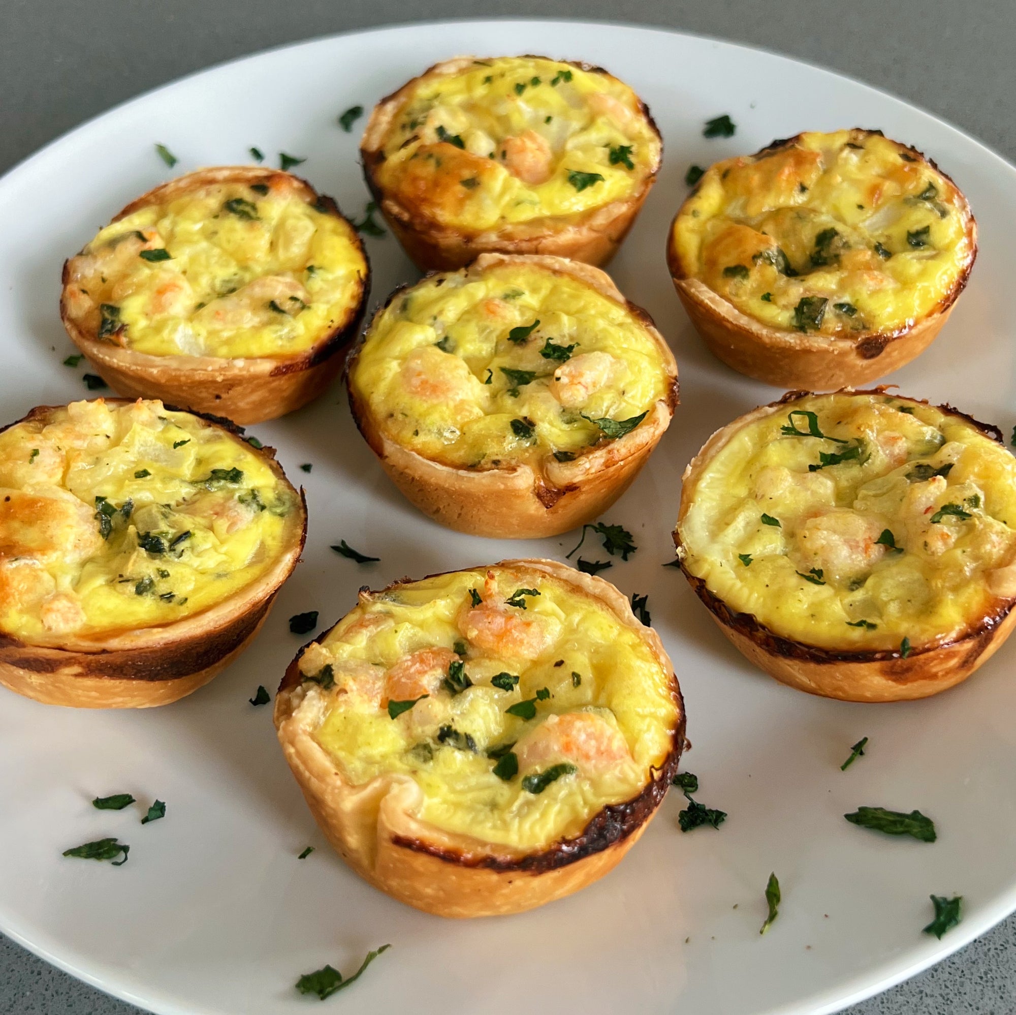 Mini Quiches with Shrimp