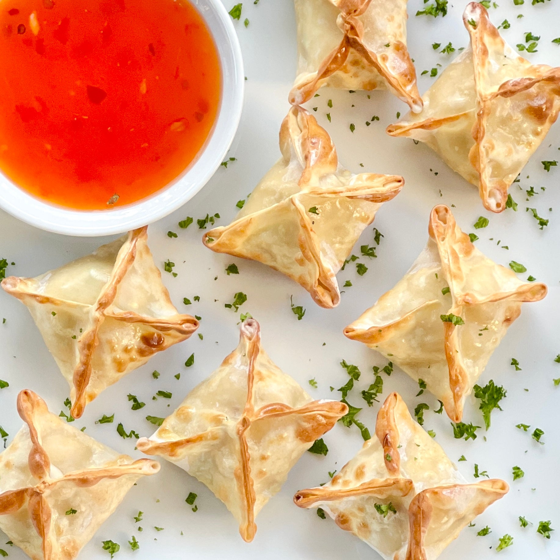 Crab meat rangoons