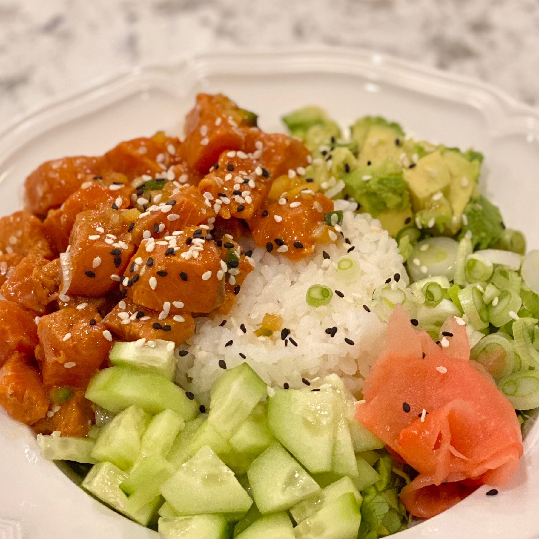 Salmon Poke Bowls