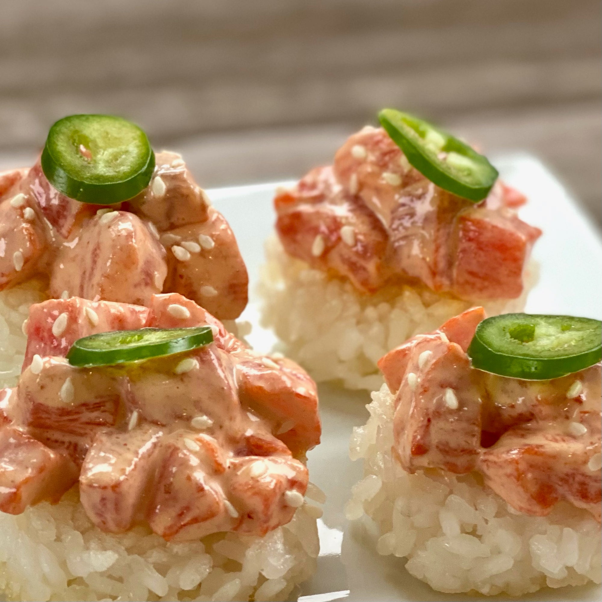 Premier Catch Spicy Salmon Crispy Rice