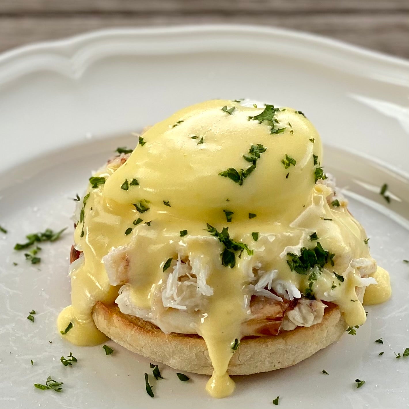 Cousin Kelly's Dungeness Crab Benedict