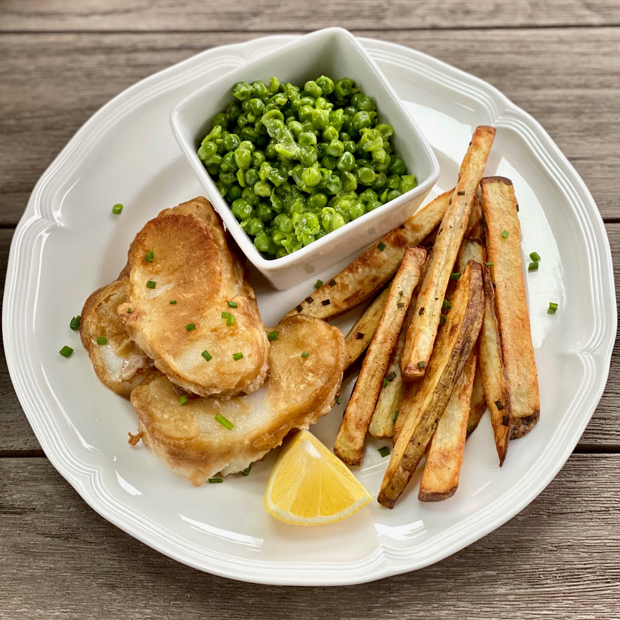 Alaska Cod Fish 'N' Chips (& Mushy Peas)