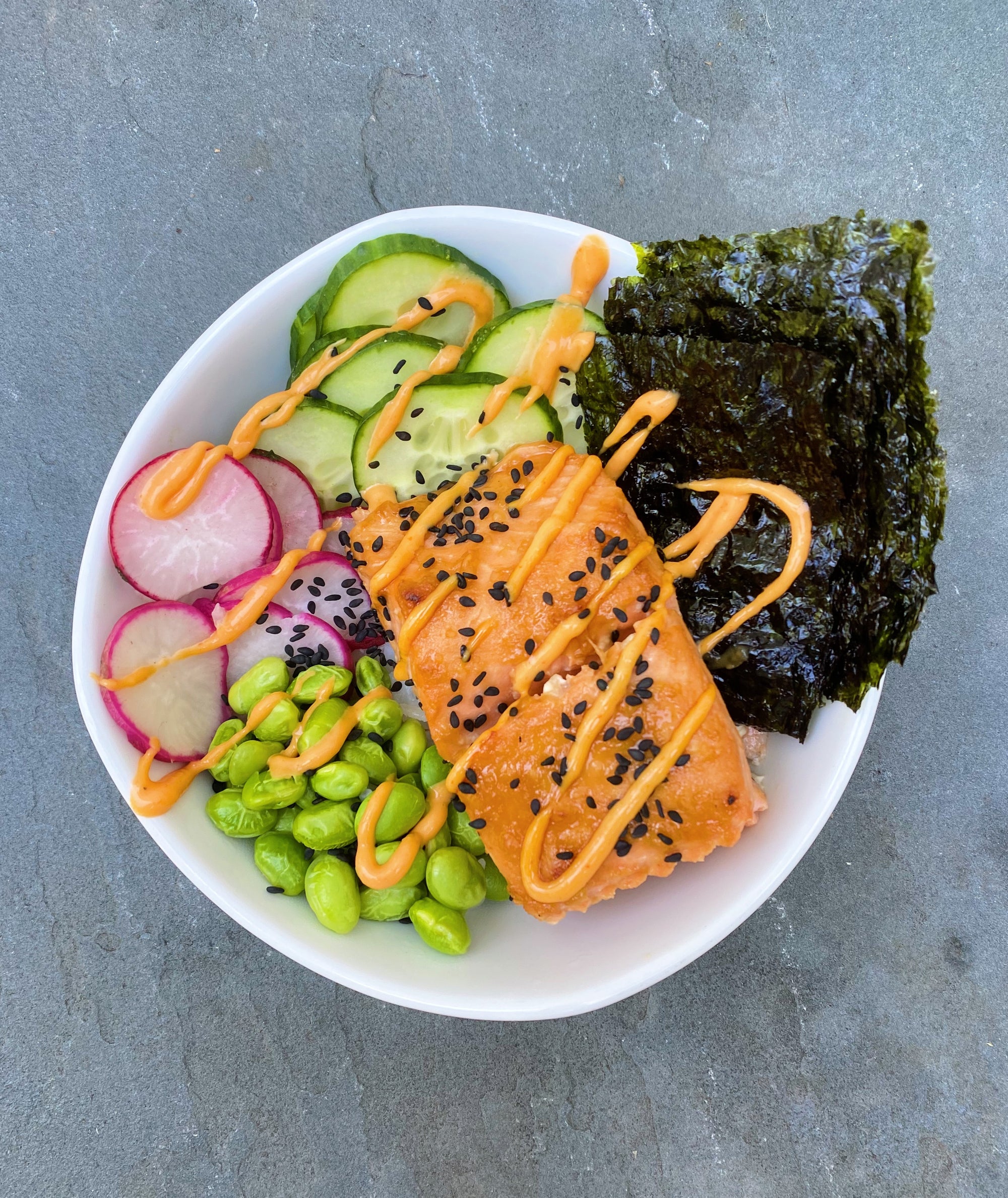 Ginger-Miso Glazed Salmon Rice Bowl