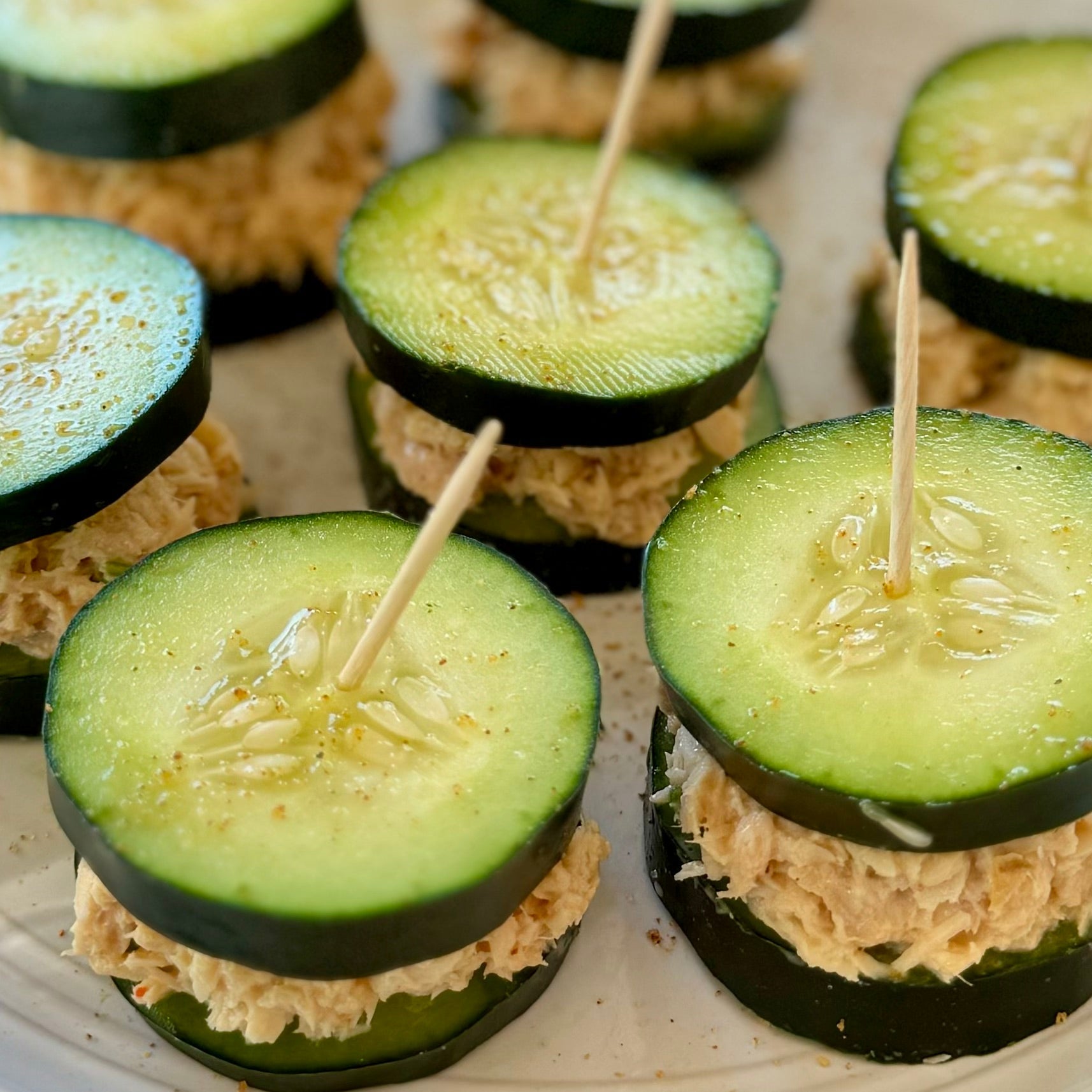 Tuna Salad Cucumber Sandwiches