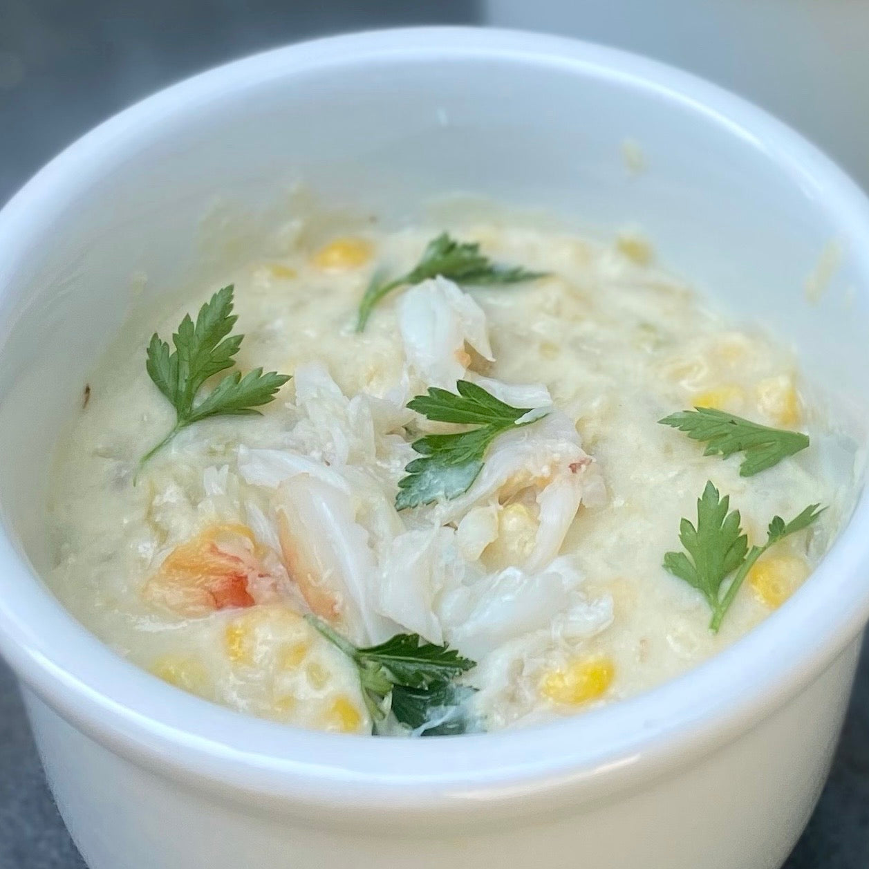 Dungeness Crab and Corn Chowder