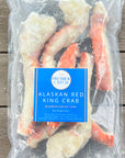 Bag of frozen wild caught Alaskan red king crab legs