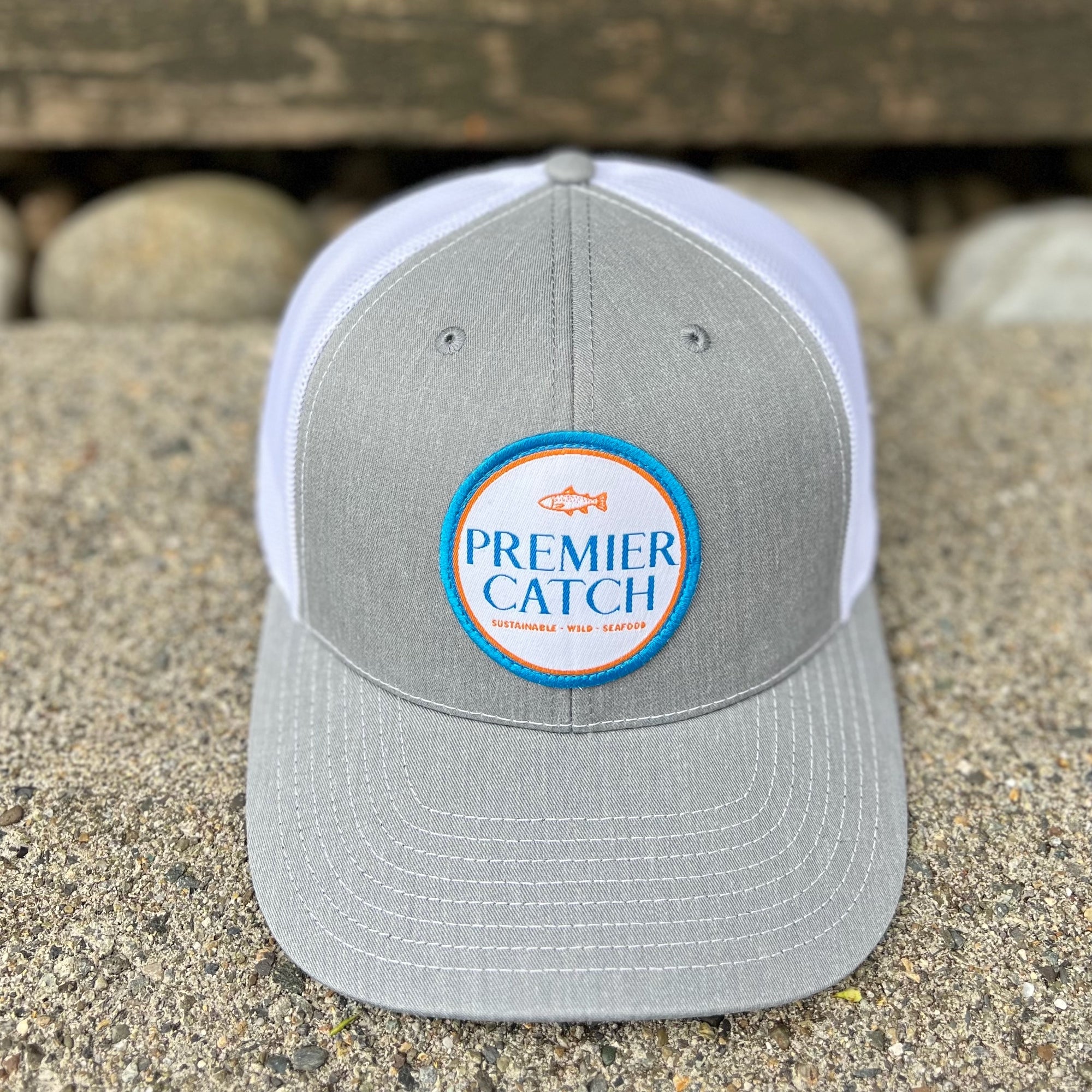 Grey PC trucker hat